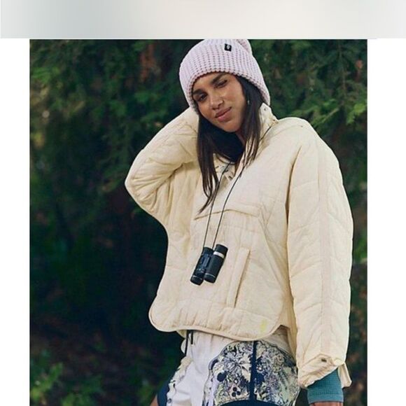 FREE PEOPLE MOVEMENT NWT Pippa Packable Puffer Jacket - Soft Sun - Picture 6 of 9